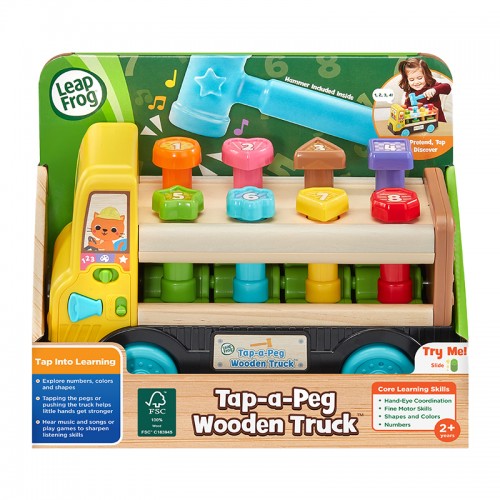 LeapFrog Tap-a-Peg Wooden Truck | Learning Toys | 2 years+ | 3 months local warranty